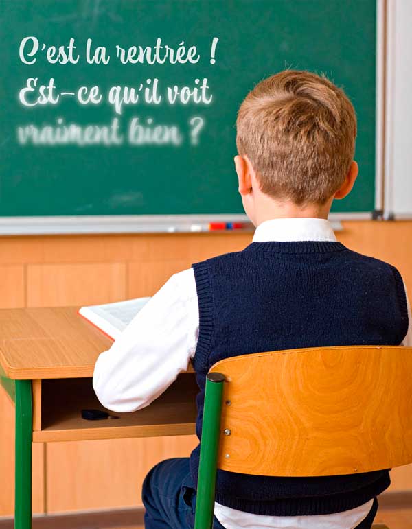 Lunettes myopie enfant pour la rentrée scolaire à Nantes