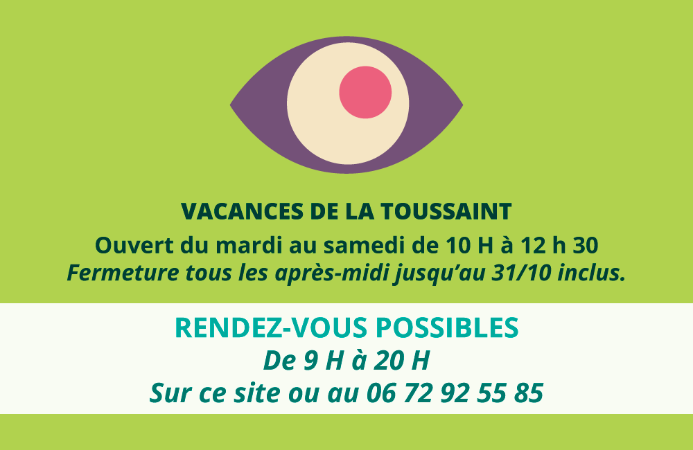 Horaires exceptionnels d'OPTO Design'